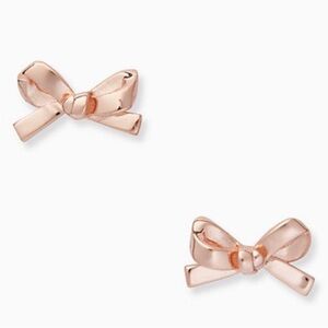 Kate Spade Skinny Mini Bow Studs - Rose Gold